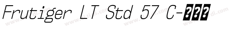 Frutiger LT Std 57 C字体转换